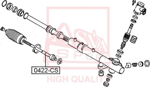 ASVA 0422-CS - Inner Tie Rod, Axle Joint car-mod.net