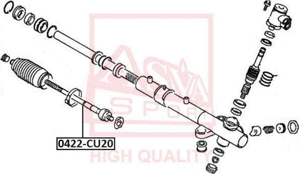 ASVA 0422-CU20 - Inner Tie Rod, Axle Joint car-mod.net
