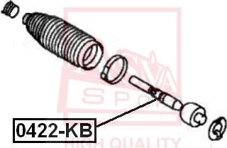 ASVA 0422-KB - Inner Tie Rod, Axle Joint car-mod.net