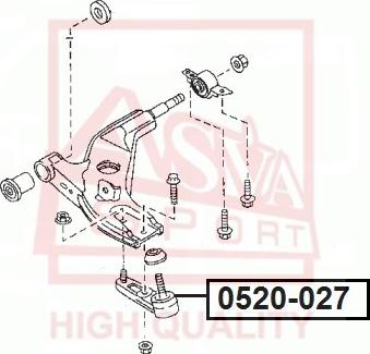 ASVA 0520-027 - Ball Joint car-mod.net