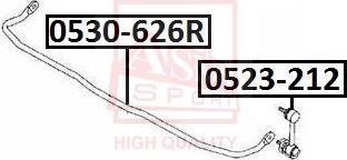 ASVA 0530-626R - Stabiliser Set car-mod.net