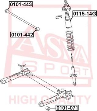 ASVA 0101-071 - Bush of Control / Trailing Arm car-mod.net