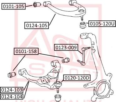 ASVA 0123-009 - Rod / Strut, stabiliser car-mod.net