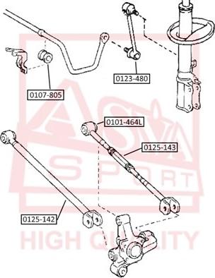 ASVA 0125-142 - Track Control Arm car-mod.net