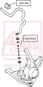 ASVA 0123-EL50F - Rod / Strut, stabiliser car-mod.net