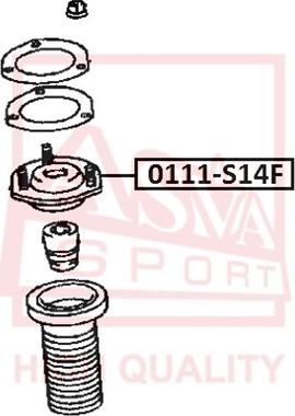 ASVA 0111-S14F - Mounting, shock absorbers car-mod.net