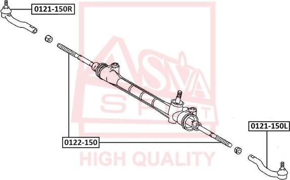 ASVA 0121-150L - Tie Rod End car-mod.net