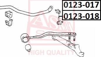 ASVA 0123-017 - Rod / Strut, stabiliser car-mod.net