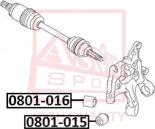 ASVA 0801-015 - Bush of Control / Trailing Arm car-mod.net