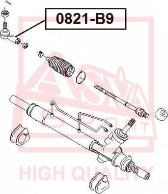 ASVA 0821-B9 - Tie Rod End car-mod.net