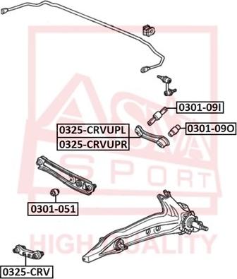 ASVA 0325-CRV - Track Control Arm car-mod.net