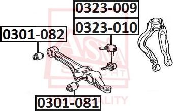 ASVA 0323-010 - Rod / Strut, stabiliser car-mod.net