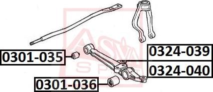ASVA 0301-035 - Bush of Control / Trailing Arm car-mod.net