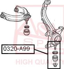ASVA 0320-A99 - Ball Joint car-mod.net