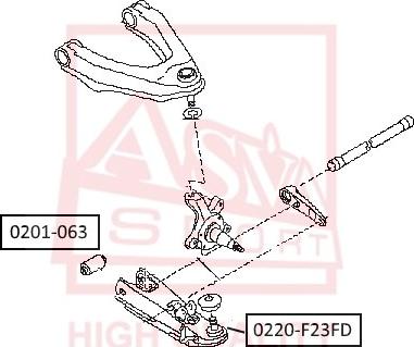 ASVA 0201-063 - Bush of Control / Trailing Arm car-mod.net