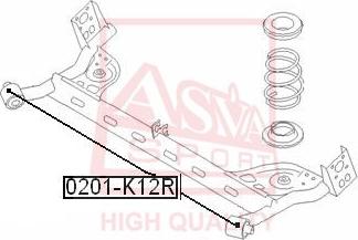 ASVA 0201-K12R - Bush of Control / Trailing Arm car-mod.net