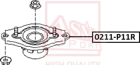 ASVA 0211-P11R - Top Strut Mounting car-mod.net
