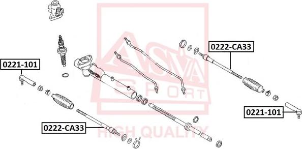 ASVA 0221-101 - Tie Rod End car-mod.net