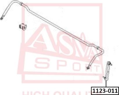 ASVA 1123-011 - Rod / Strut, stabiliser car-mod.net