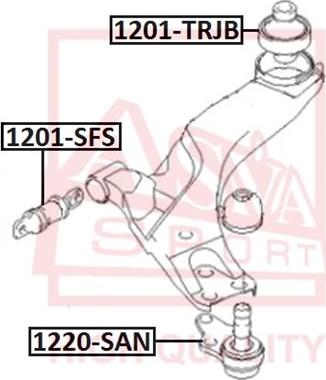 ASVA 1220-SAN - Ball Joint car-mod.net