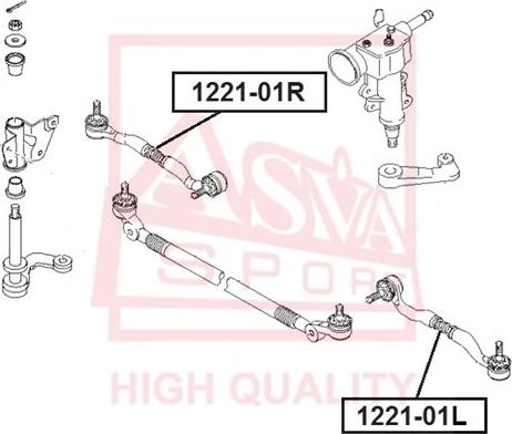 ASVA 1221-01R - Tie Rod End car-mod.net