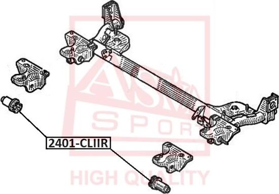 ASVA 2401-CLIIR - Bush of Control / Trailing Arm car-mod.net
