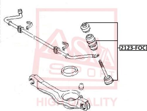 ASVA 2123-FOC - Rod / Strut, stabiliser car-mod.net