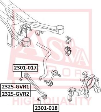 ASVA 2325-GVR1 - Track Control Arm car-mod.net