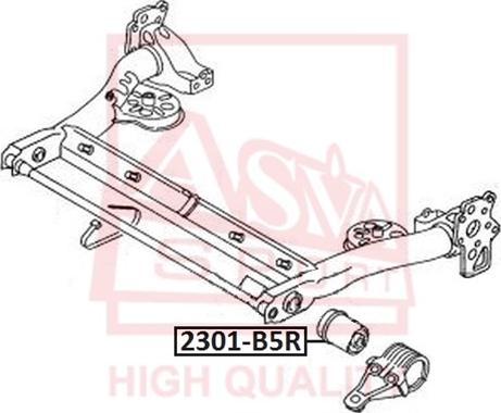 ASVA 2301-B5R - Bush of Control / Trailing Arm car-mod.net