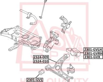 ASVA 2324-009 - Track Control Arm car-mod.net
