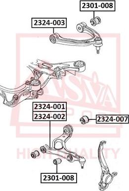 ASVA 2324-007 - Track Control Arm car-mod.net