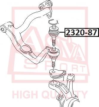 ASVA 2320-87 - Ball Joint car-mod.net