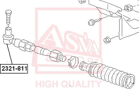 ASVA 2321-811 - Tie Rod End car-mod.net