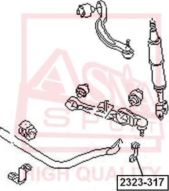 ASVA 2323-317 - Rod / Strut, stabiliser car-mod.net
