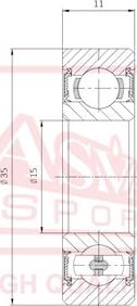ASVA AB153511 - Bearing car-mod.net