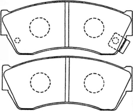ASVA AKD-9169 - Brake Pad Set, disc brake car-mod.net