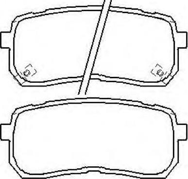ADVICS-SEA R2N028T - Brake Pad Set, disc brake car-mod.net