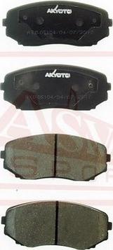 ASVA AKD-05104 - Brake Pad Set, disc brake car-mod.net