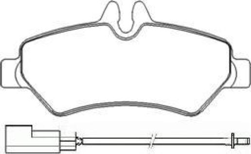 ASVA AKD-0697 - Brake Pad Set, disc brake car-mod.net