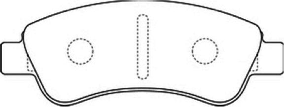 ASVA AKD-0182 - Brake Pad Set, disc brake car-mod.net