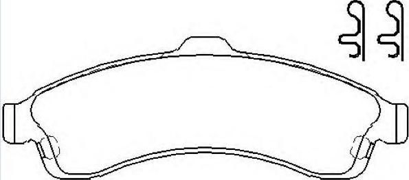 ASVA AKD-0882 - Brake Pad Set, disc brake car-mod.net