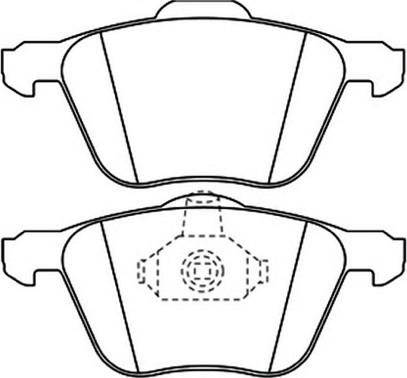 4U Autoparts 37335VV - Brake Pad Set, disc brake car-mod.net