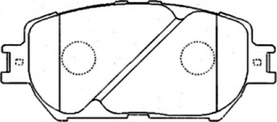 ASVA AKD-1479 - Brake Pad Set, disc brake car-mod.net