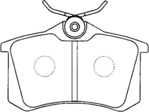 ASVA AKD-1049 - Brake Pad Set, disc brake car-mod.net