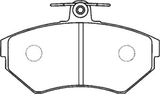 ASVA AKD-1009 - Brake Pad Set, disc brake car-mod.net