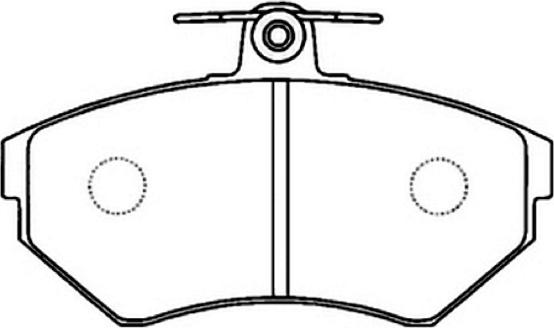 ASVA AKD-1035 - Brake Pad Set, disc brake car-mod.net