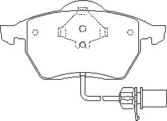 ASVA AKD-1030 - Brake Pad Set, disc brake car-mod.net