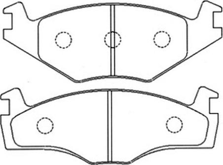 ASVA AKD-1192 - Brake Pad Set, disc brake car-mod.net
