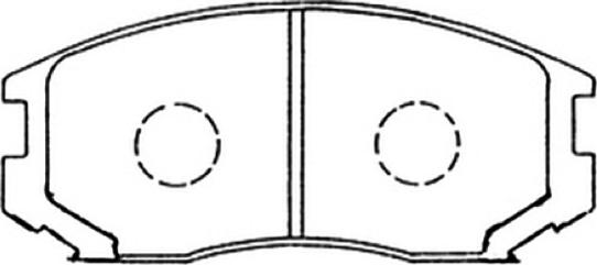 ASVA AKD-1126 - Brake Pad Set, disc brake car-mod.net