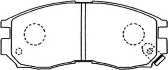 ASVA AKD-1120 - Brake Pad Set, disc brake car-mod.net